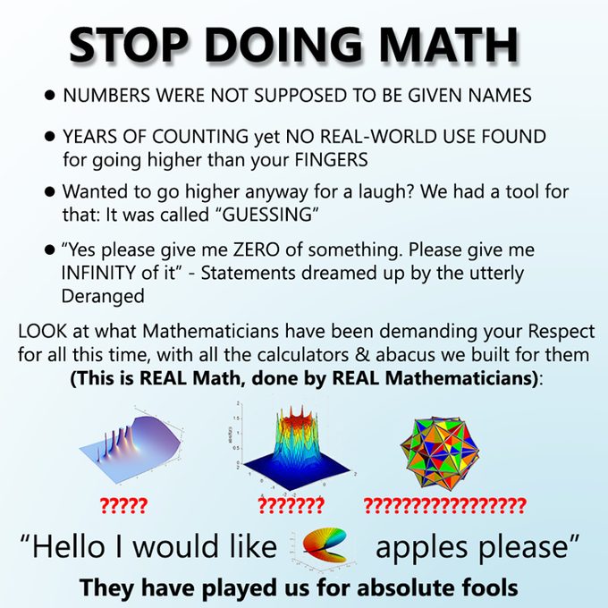 stop doing math