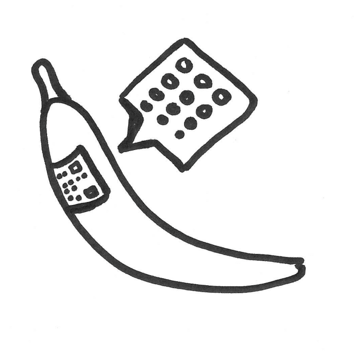 banana QR hover