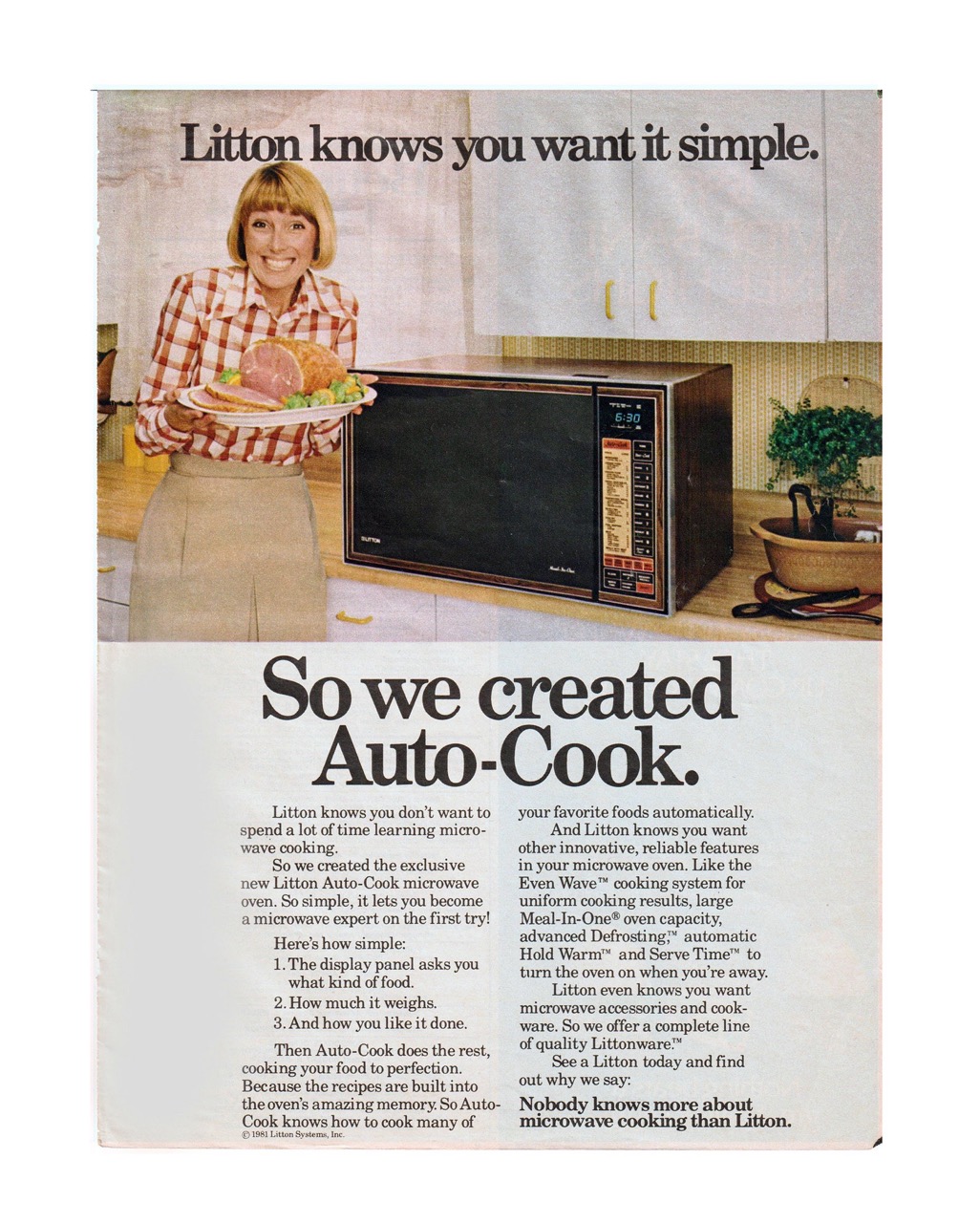 Litton Auto-Cook ad